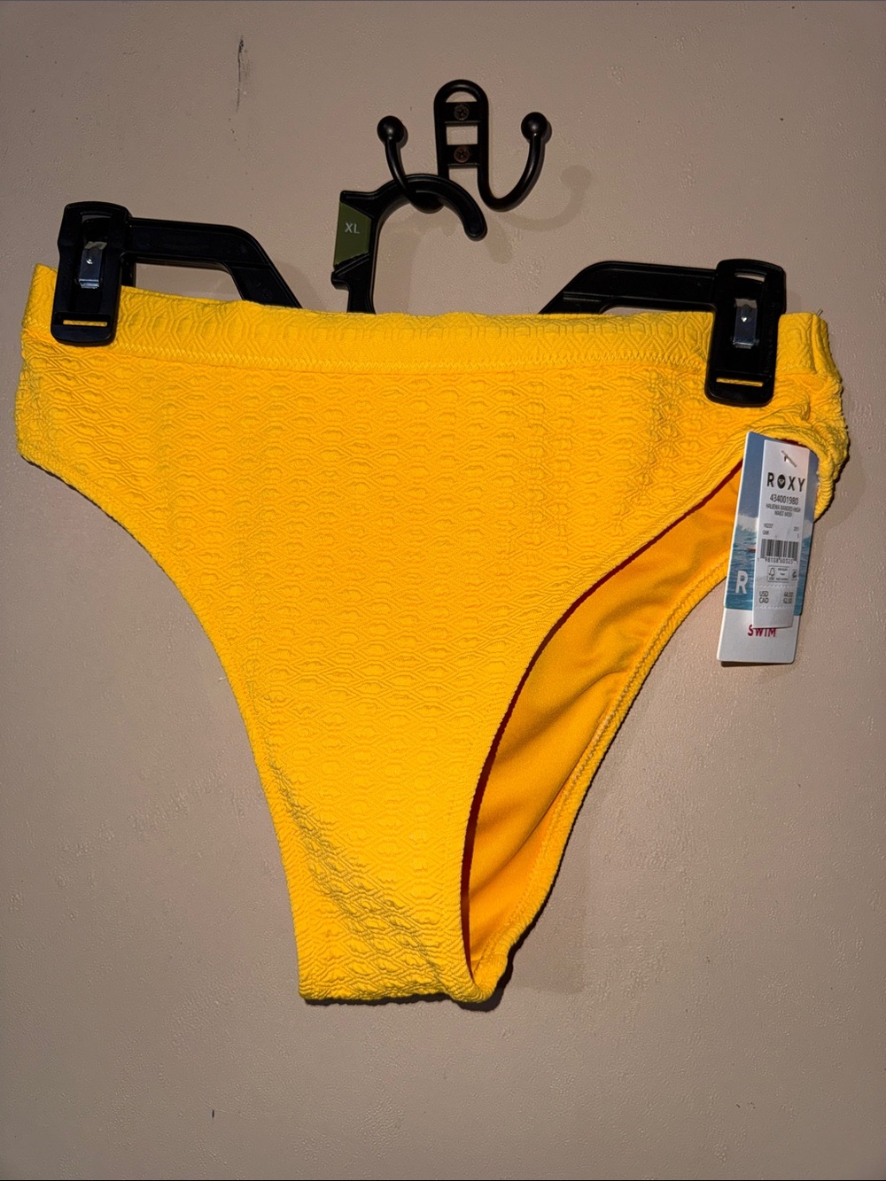 Roxy Girls' Bright Yellow Textured Bikini Bottom